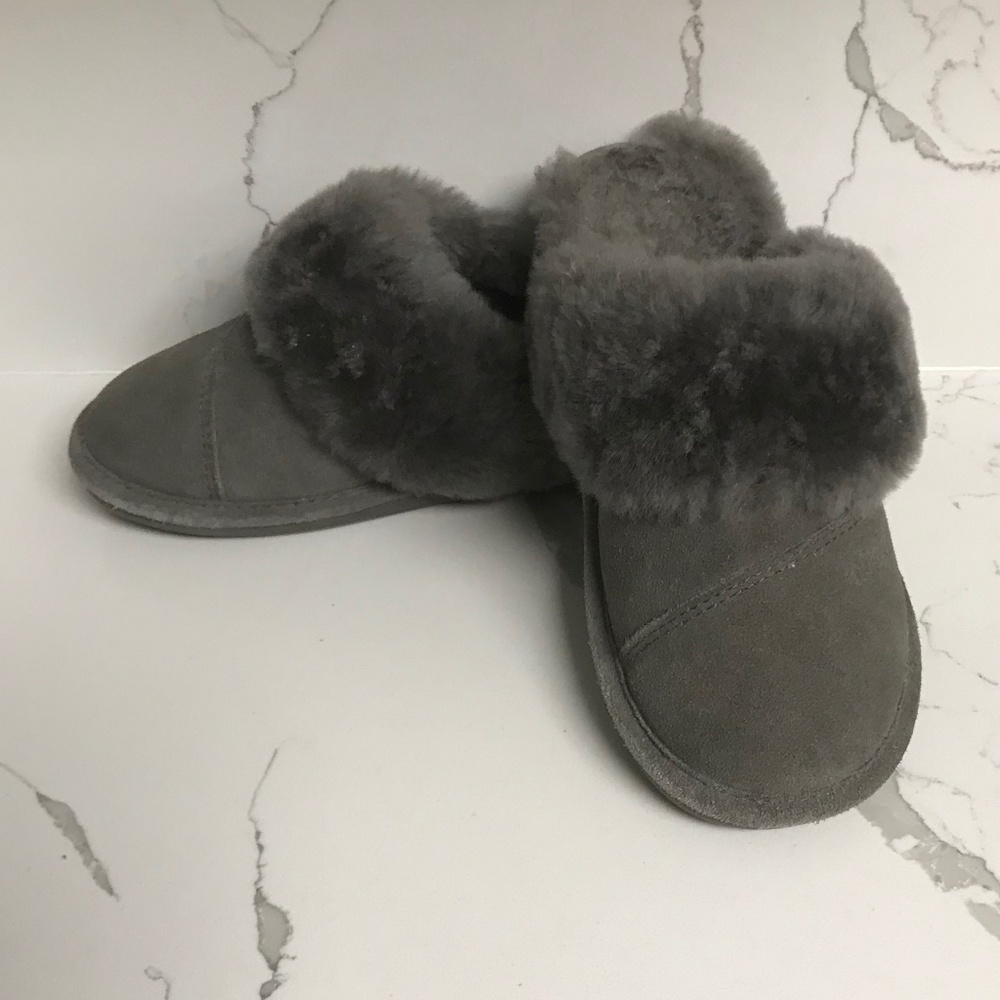 Women’s Joy Nuknuuk Slipper Moccasins Charcoal Grey US 7